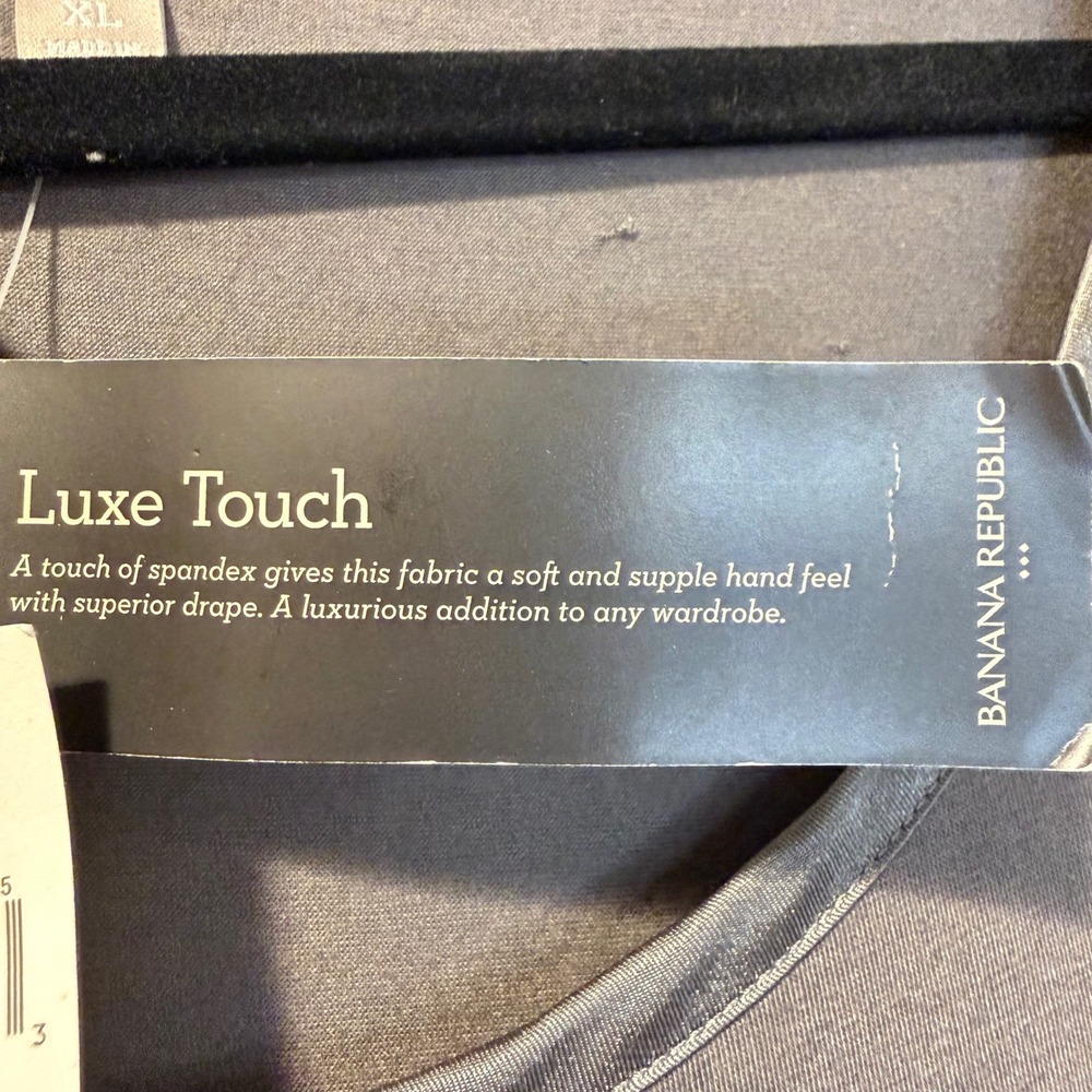 Banana Republic Luxe Touch Tank Top Gray Sleeveless Scoop Neck XL Womens New - Picture 3 of 13